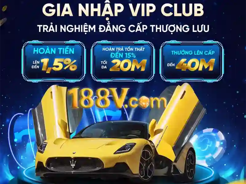 Banner giới thiệu nhà cái 188v với giao diện hiện đại